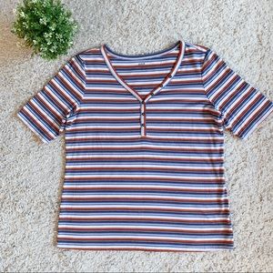 Striped Henley Shirt